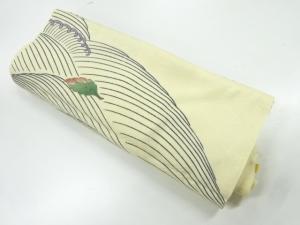 アンティーク　荒波模様着物洗い張り